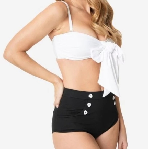 White Bow Rialto Bikini Top - Picture 2 of 3